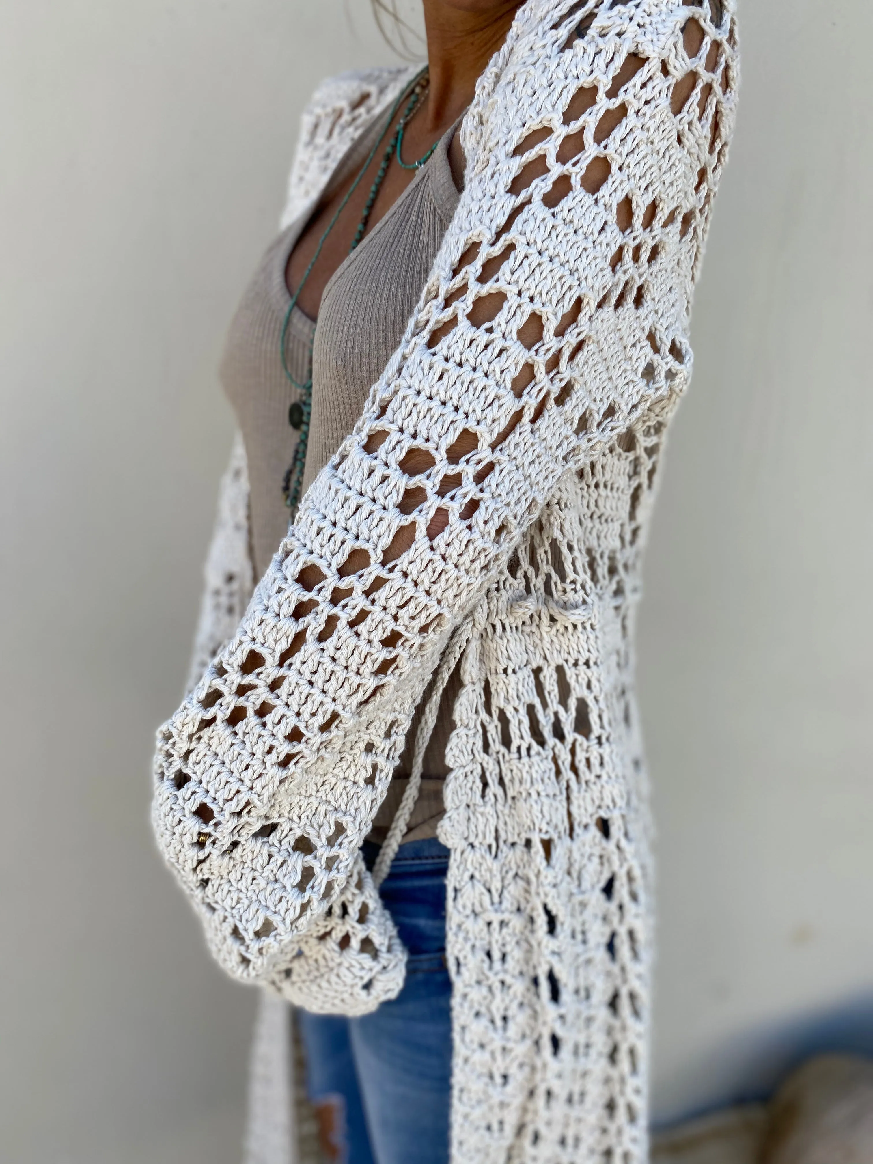 Crochet Cardigan for Beach Nights