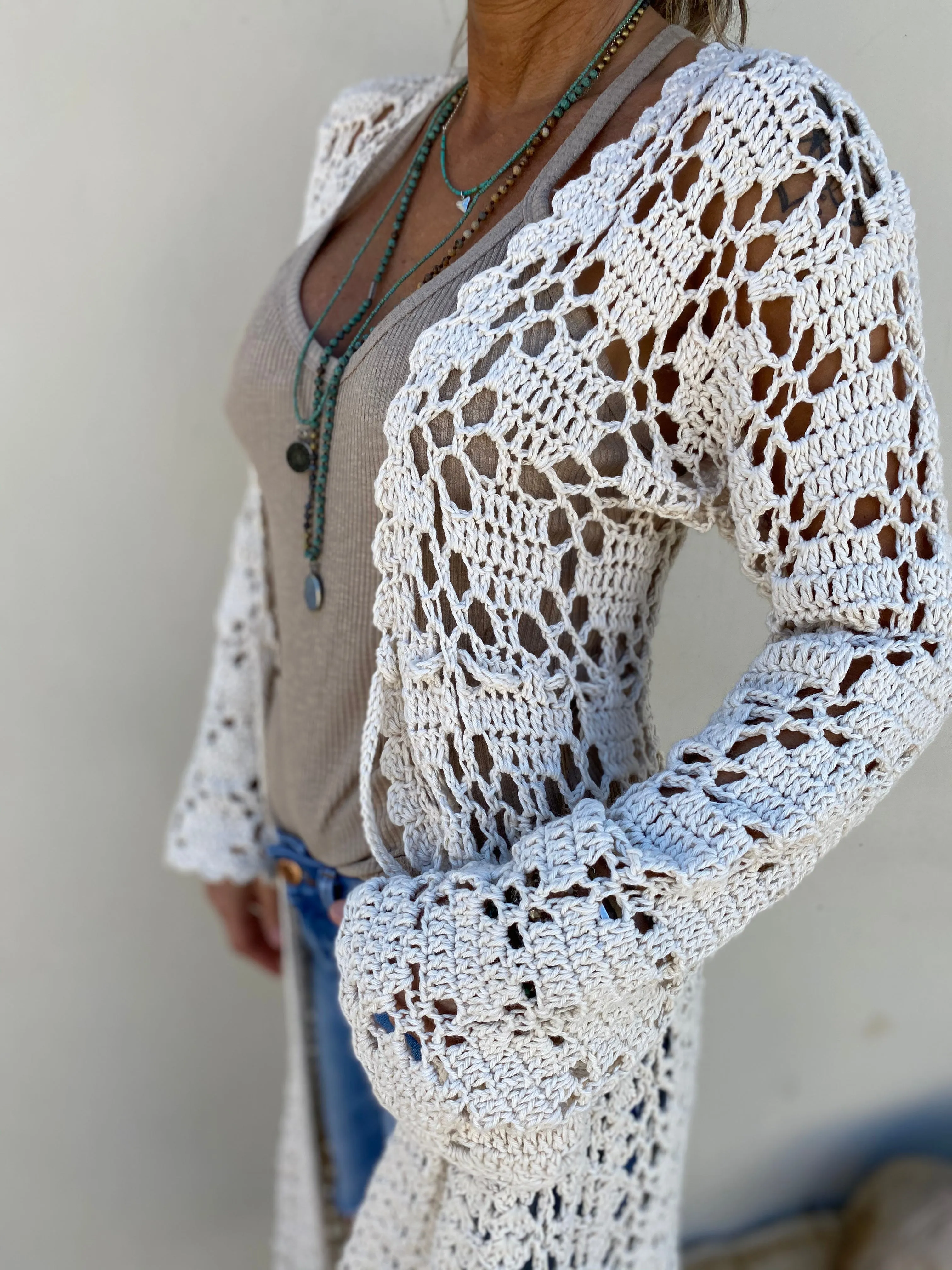 Crochet Cardigan for Beach Nights