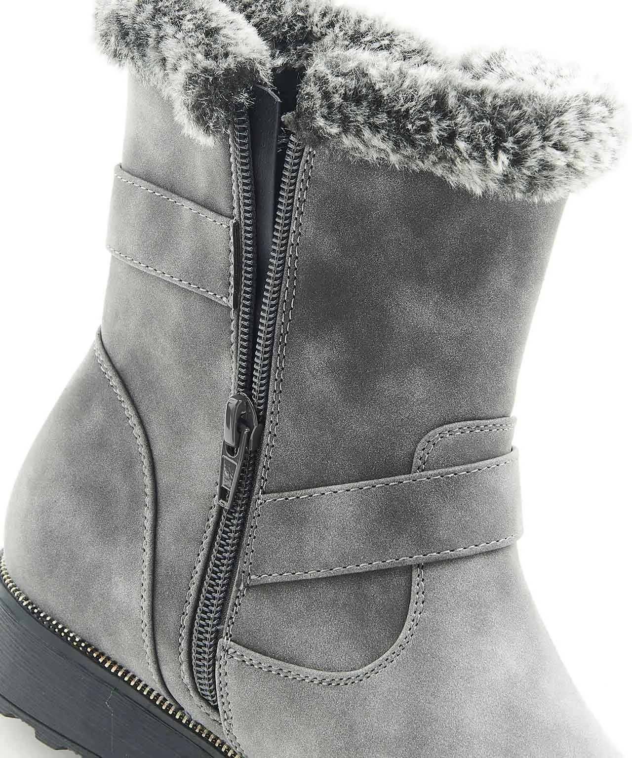 Cushion-Walk Suede-Look Boots