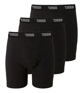 D555 Driver 3 Pack Boxer Shorts Black