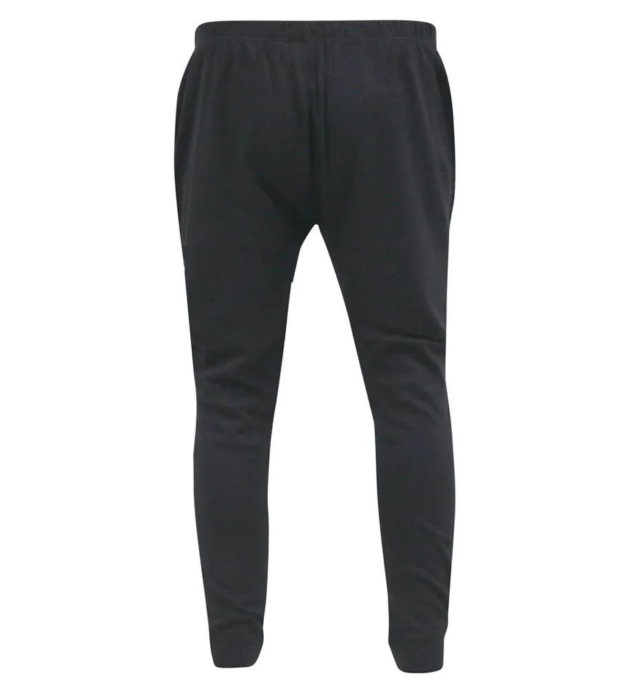 D555 Mens Black Thermal Long Johns Trousers (Boston)