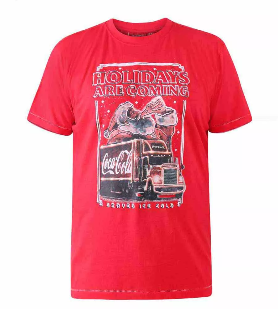 D555 Men's Coca Cola Truck Christmas T-shirt - Officially Licensed (DALTON)