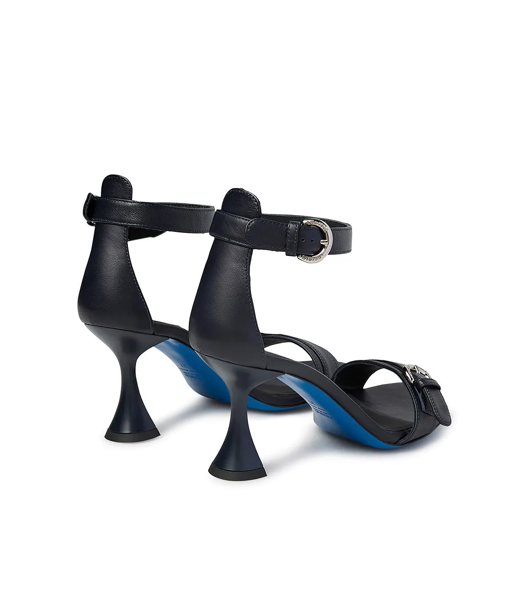 Dark Blue Nappa Leather Sandals Shop