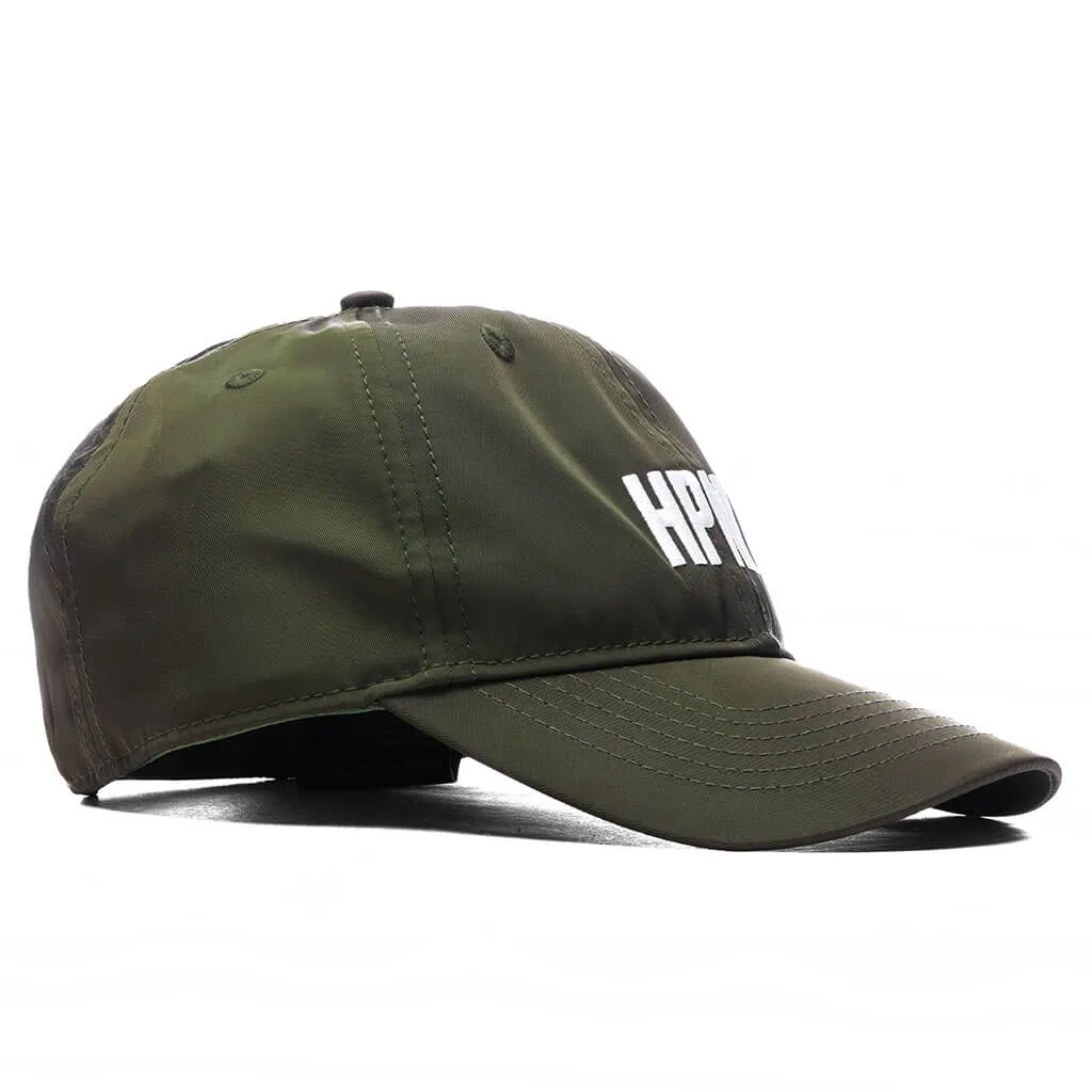 Dark Olive EMB Nylon Baseball Cap