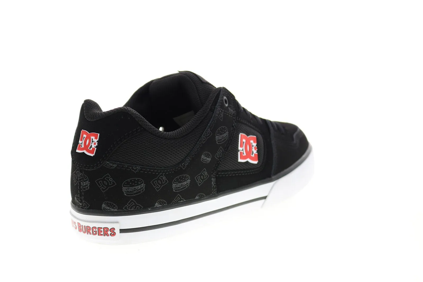 DC Bob's Burgers Men's Black Nubuck Sneakers - Limited Collaboration Version