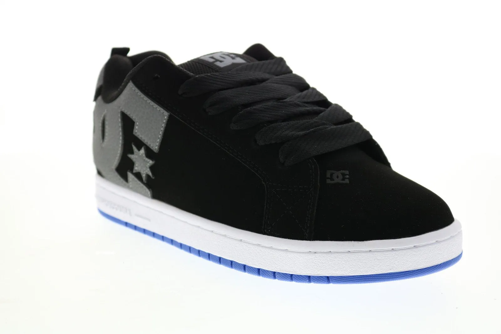 DC Court Graffik Men's Black Nubuck Skate Sneakers