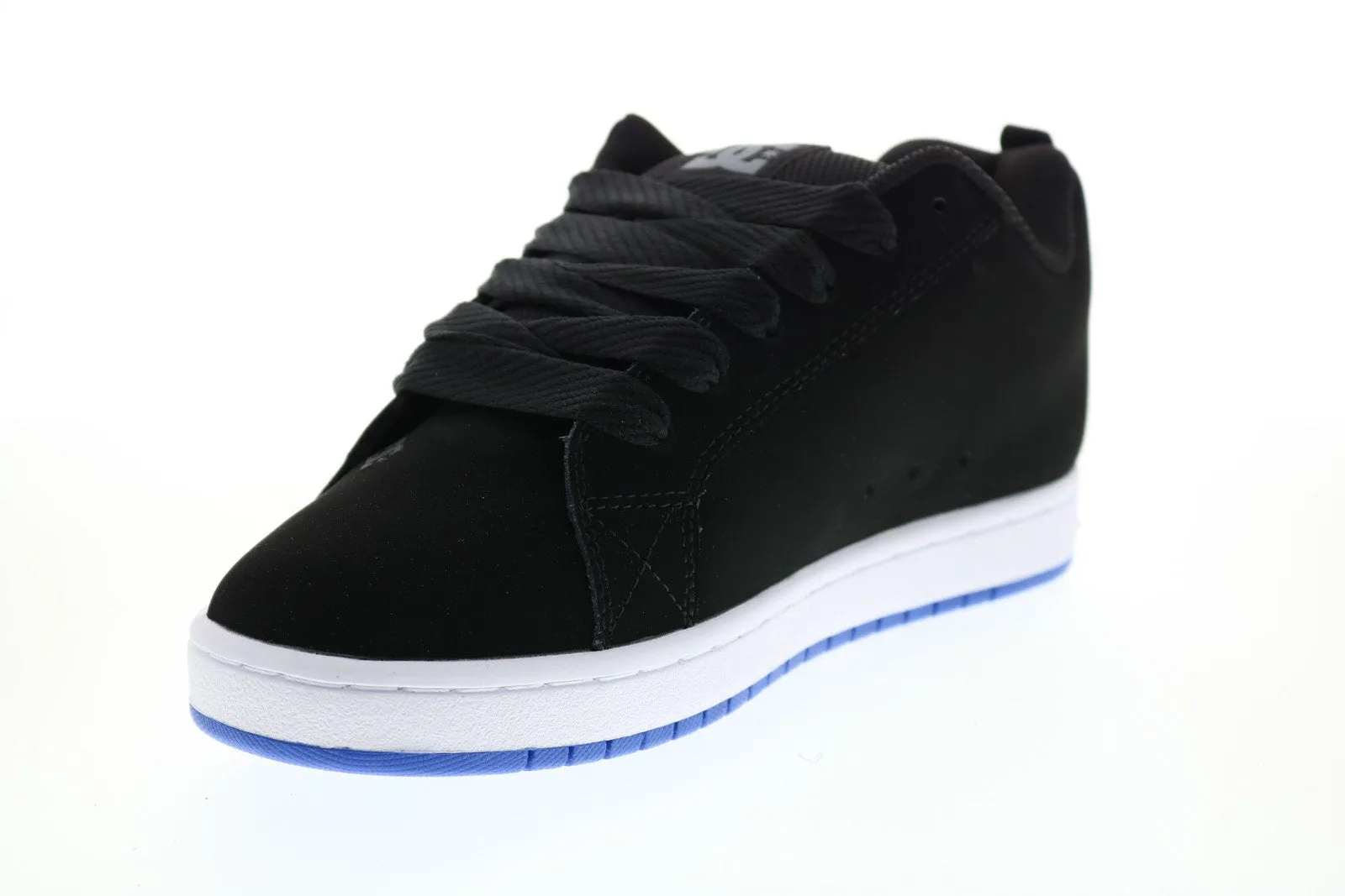 DC Court Graffik Men's Black Nubuck Skate Sneakers