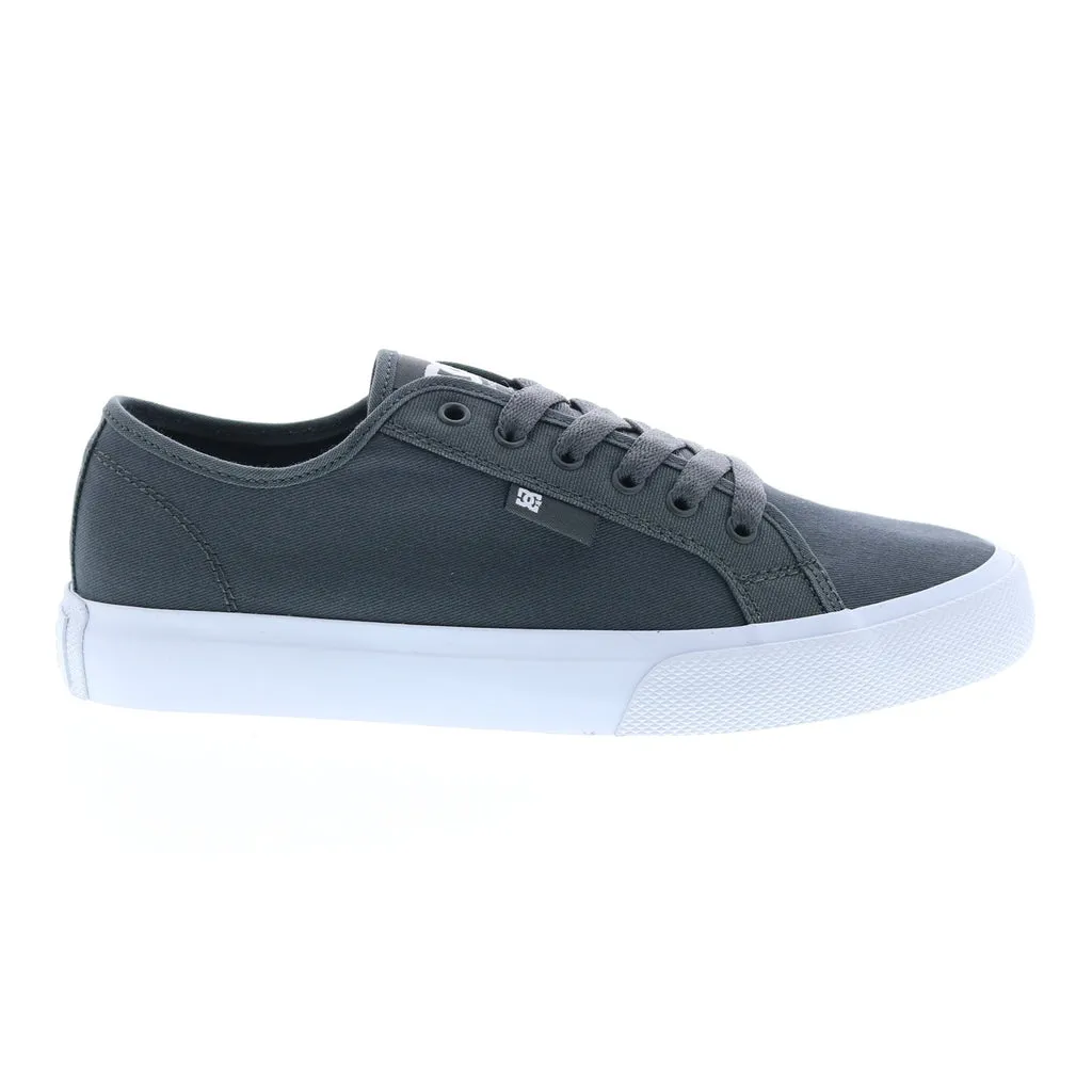 DC Gray Canvas Skate Sneakers Shoes for Men