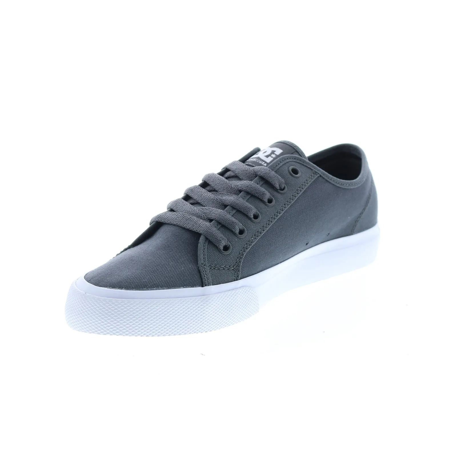 DC Gray Canvas Skate Sneakers Shoes for Men