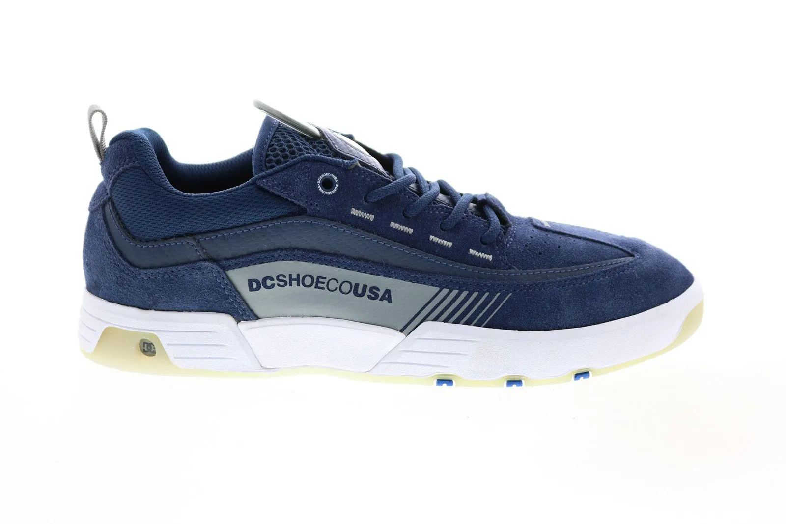 DC Legacy 98 Slim Blue Suede Skate Sneakers for Men