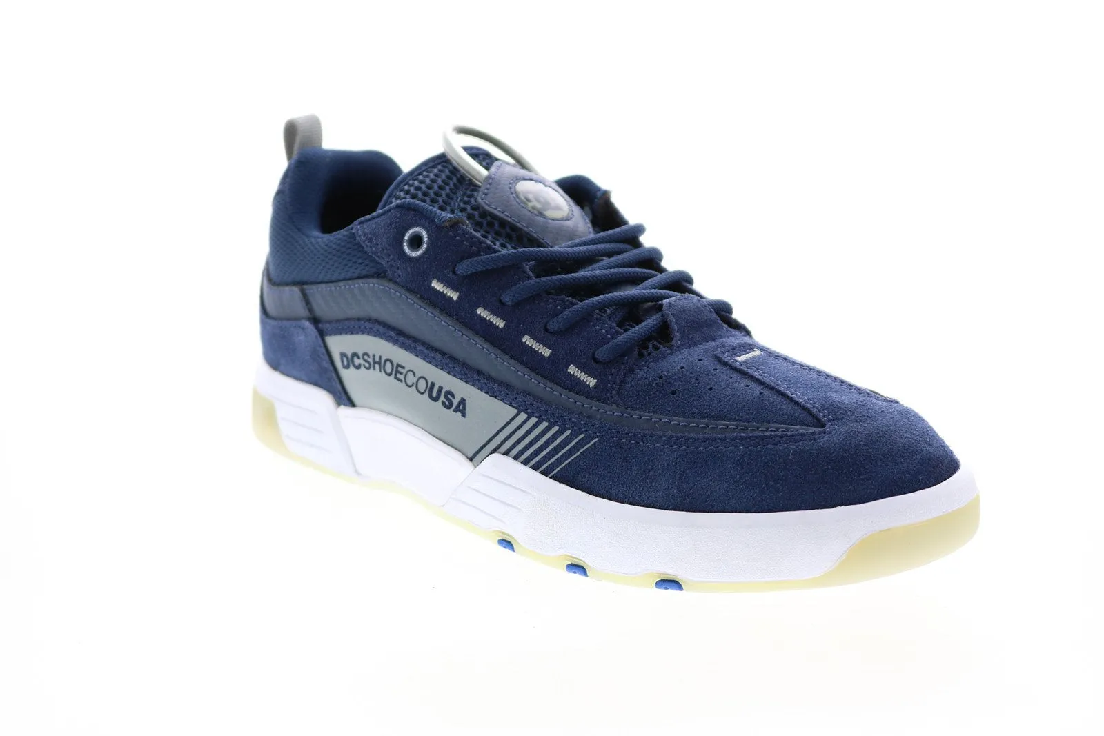 DC Legacy 98 Slim Blue Suede Skate Sneakers for Men