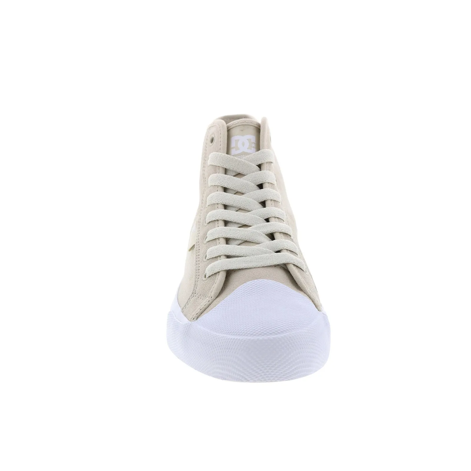 DC Mens Beige Suede Skate Sneakers Shoes