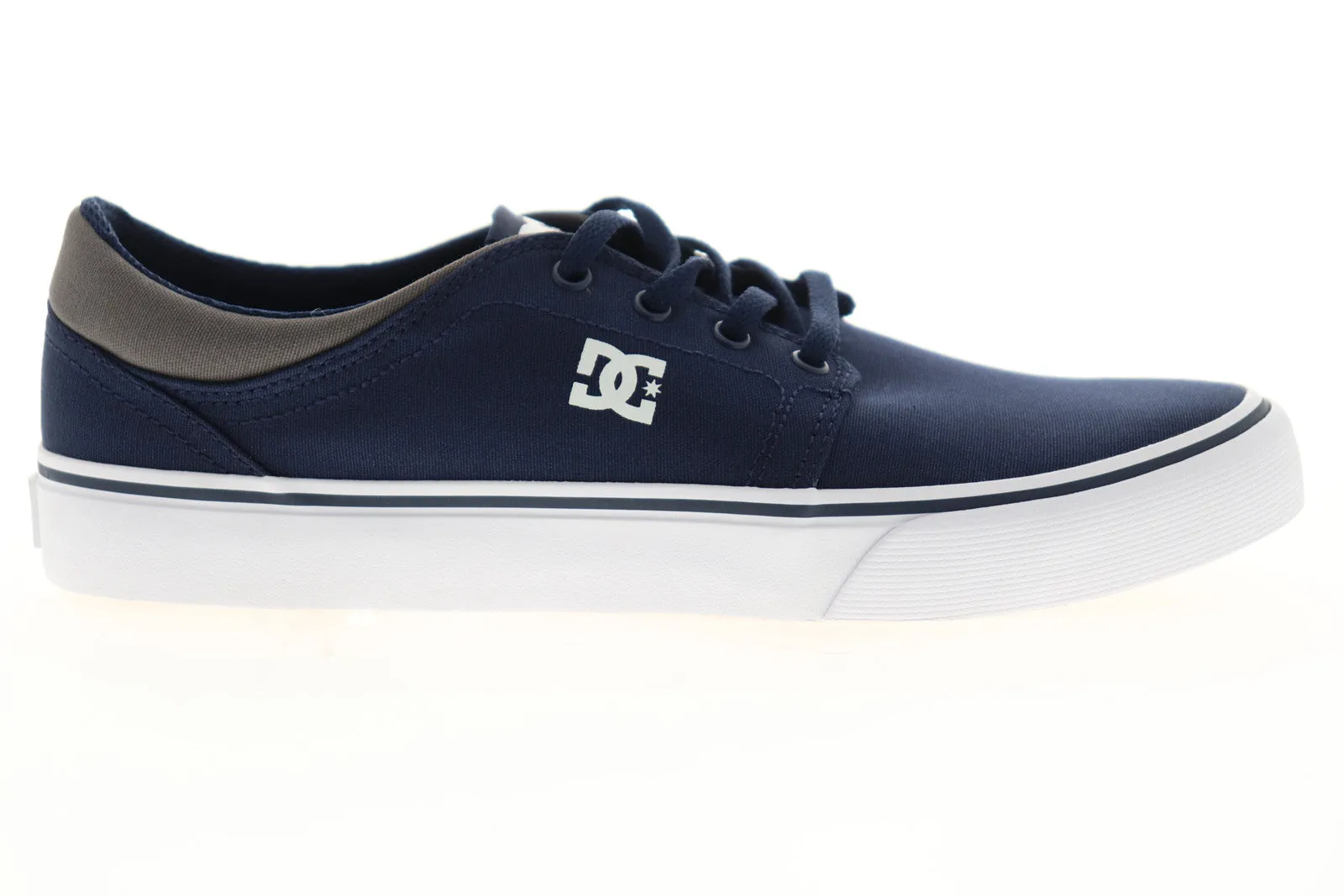 DC Trase TX Mens Blue Canvas Skate Sneakers