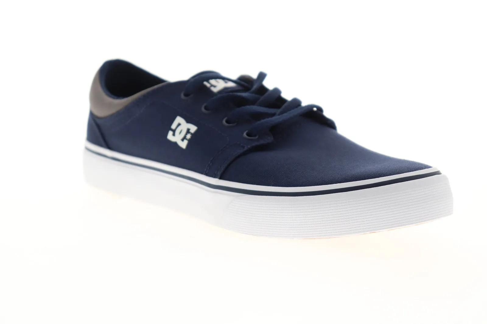 DC Trase TX Mens Blue Canvas Skate Sneakers