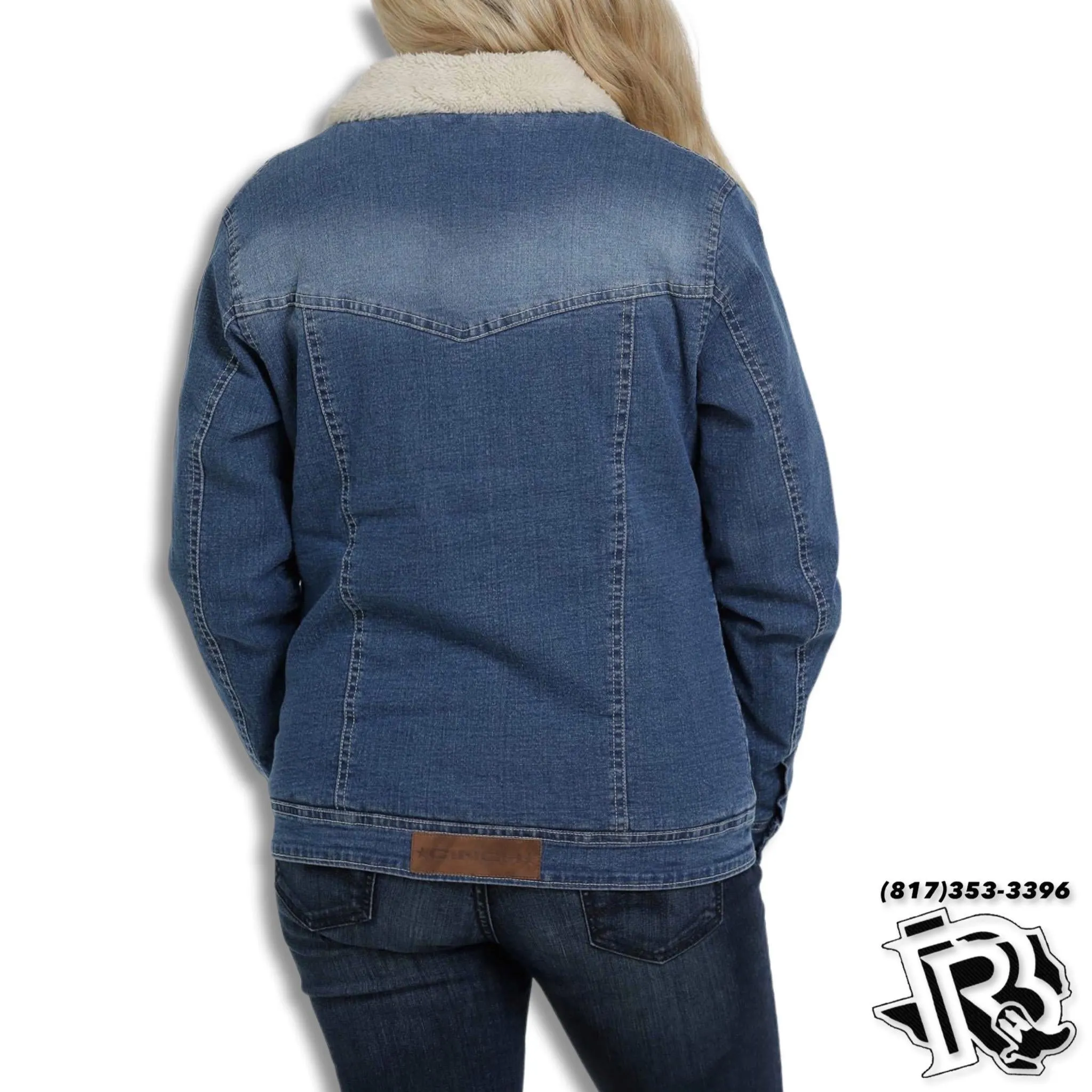 Denim Women's Trucker Jacket with Sherpa Lining