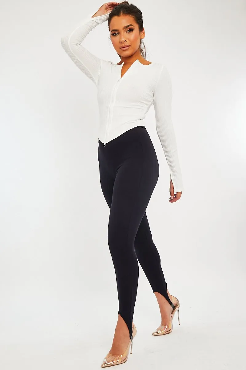 Diara Navy Blue Stirrup Leggings