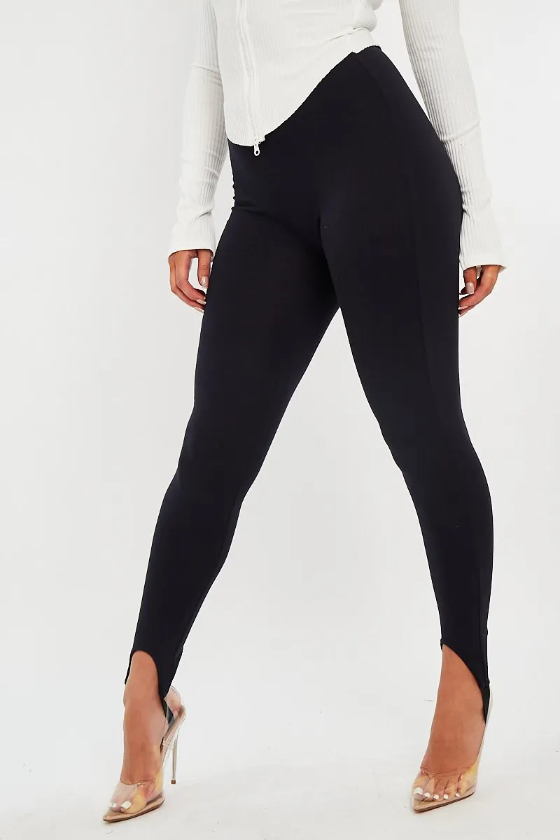 Diara Navy Blue Stirrup Leggings