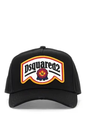 DSQUARED2 cotton gabardine baseball cap helps complete your outfit.