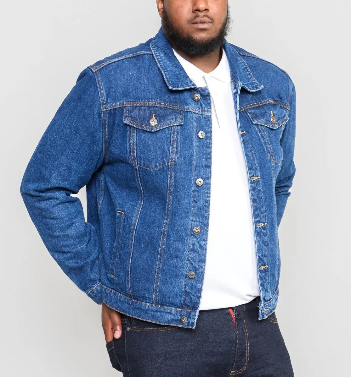 Blue Stonewash Duke Western Denim Trucker Jacket