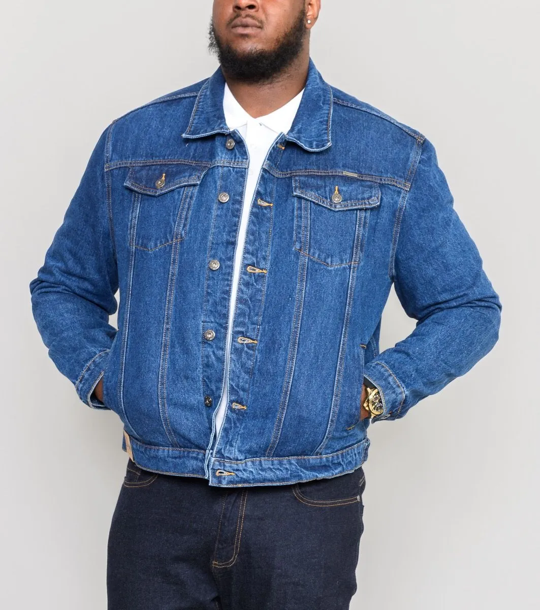 Blue Stonewash Duke Western Denim Trucker Jacket