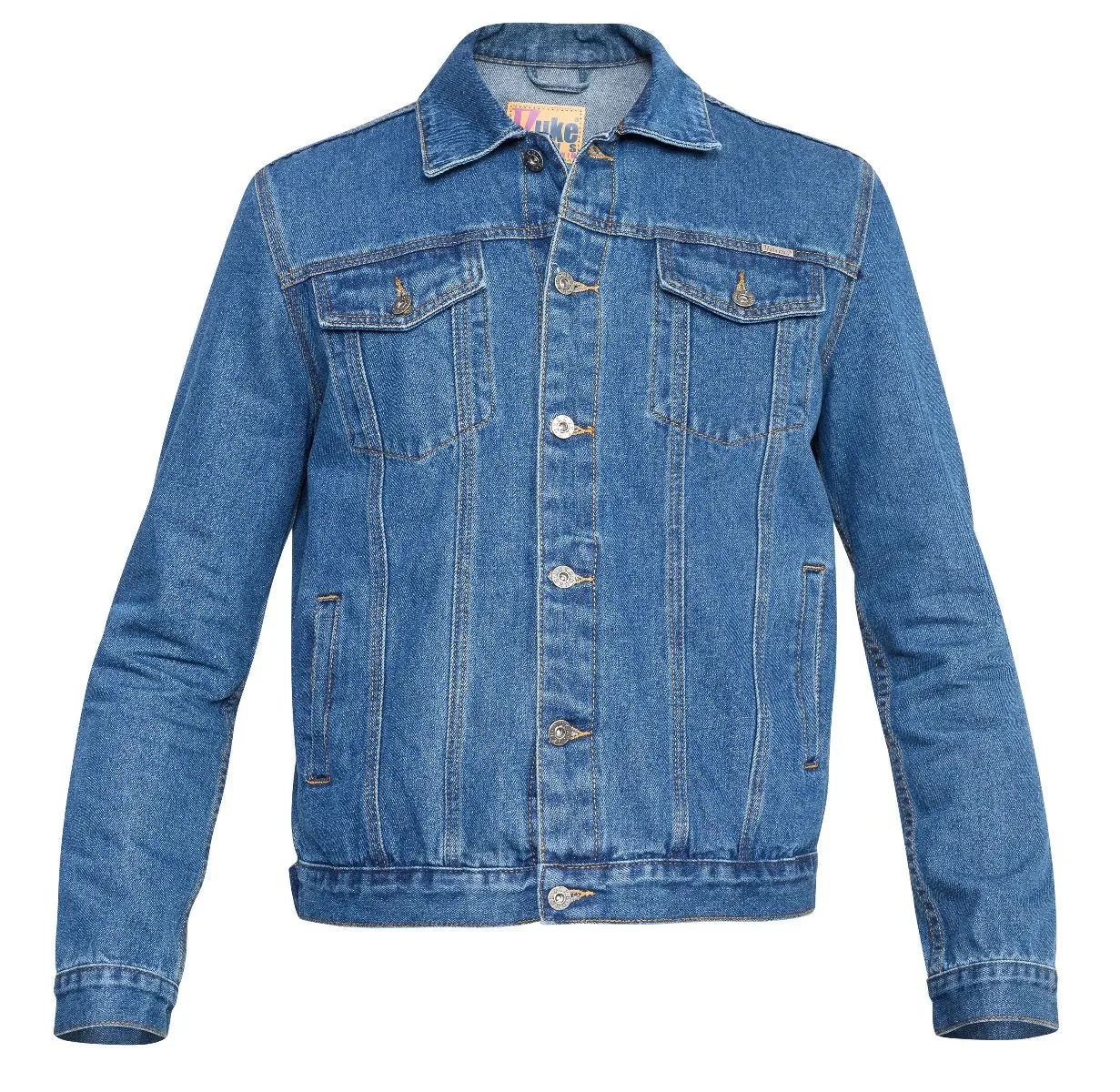 Blue Stonewash Duke Western Denim Trucker Jacket