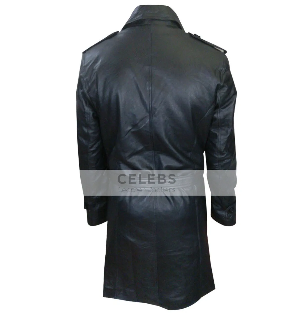 Dylan McDermott stylish black leather coat - Get Yours Today!