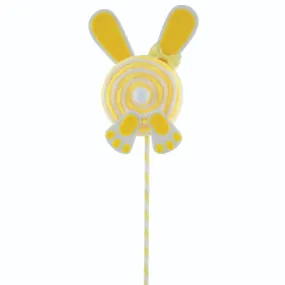 Easter Decorative Bunny Lollipop Stick - Yellow