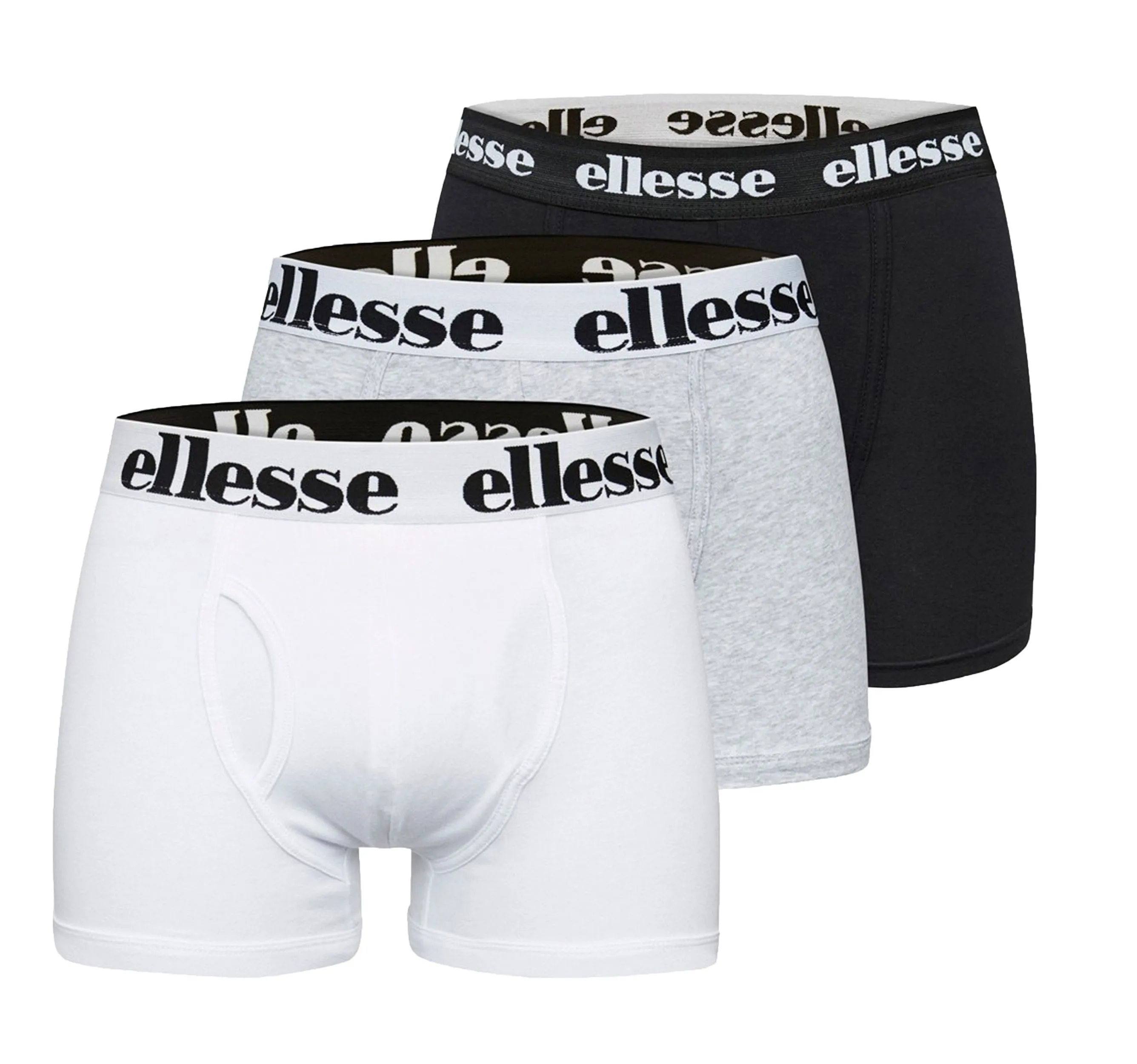 Ellesse Hali Boxer Shorts Black Grey White