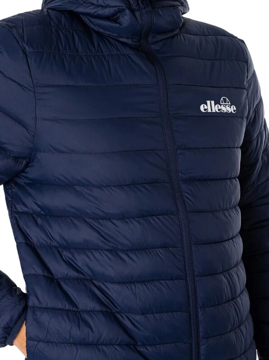 Navy Ellesse Hooded Mazzini Padded Puffer Jacket