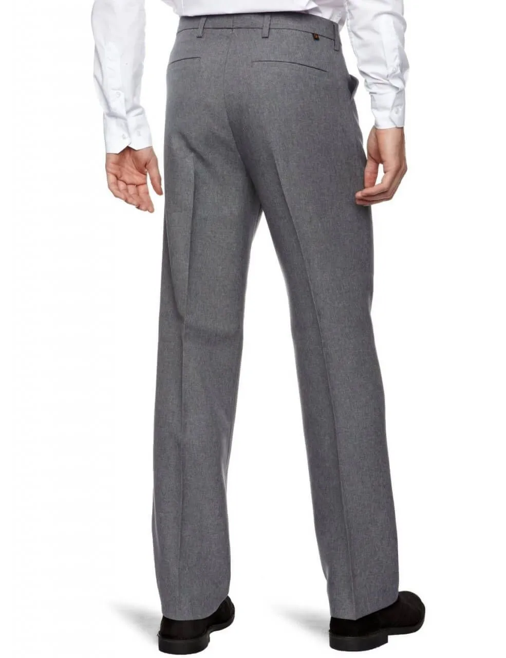 Stylish Mid Grey Hopsack Weave Trousers by Farah