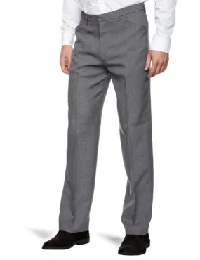 Stylish Mid Grey Hopsack Weave Trousers by Farah