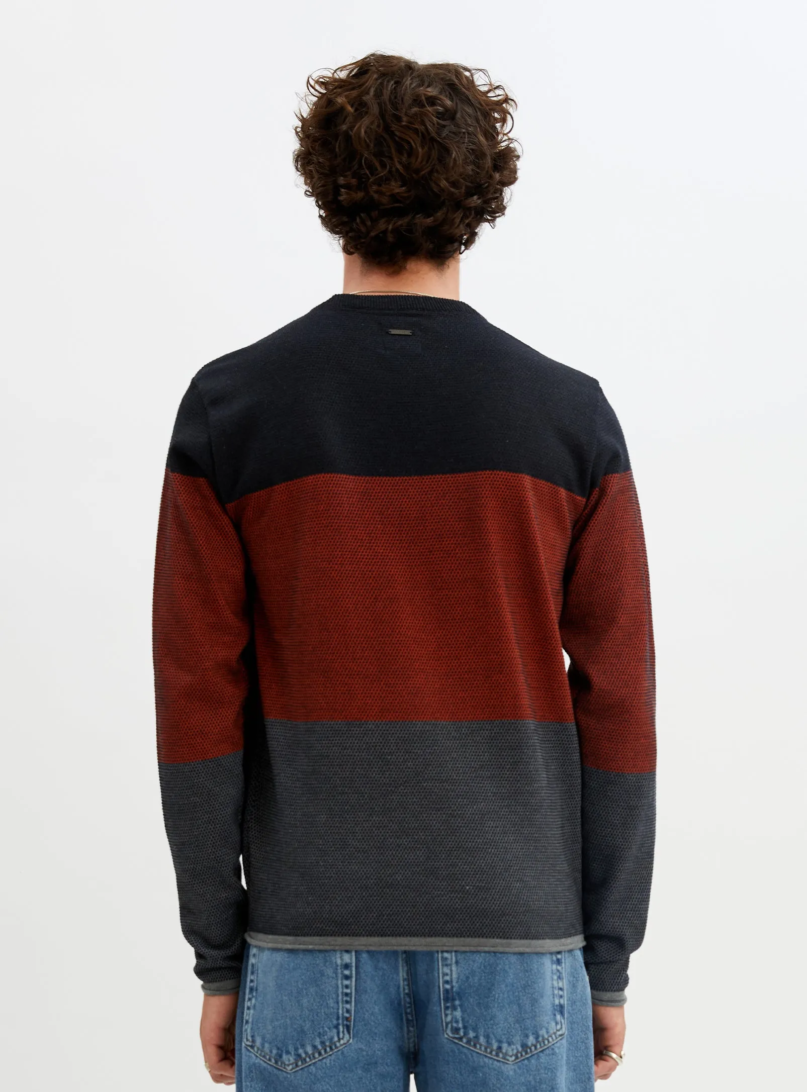 Fine Gauge Stripe Sweater - Sol - Chandail Fin Ray