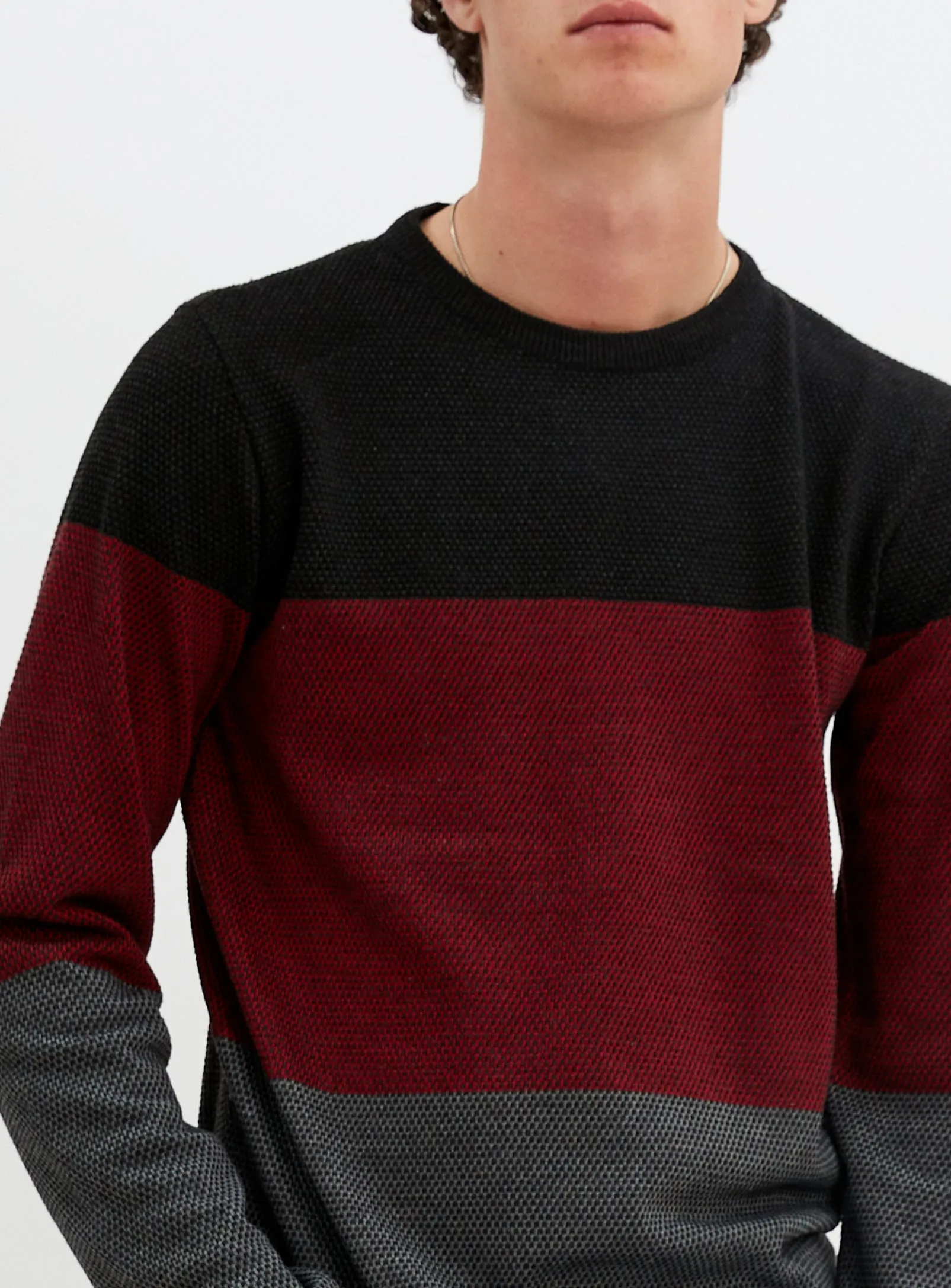 Fine Gauge Stripe Sweater - Sol - Chandail Fin Ray