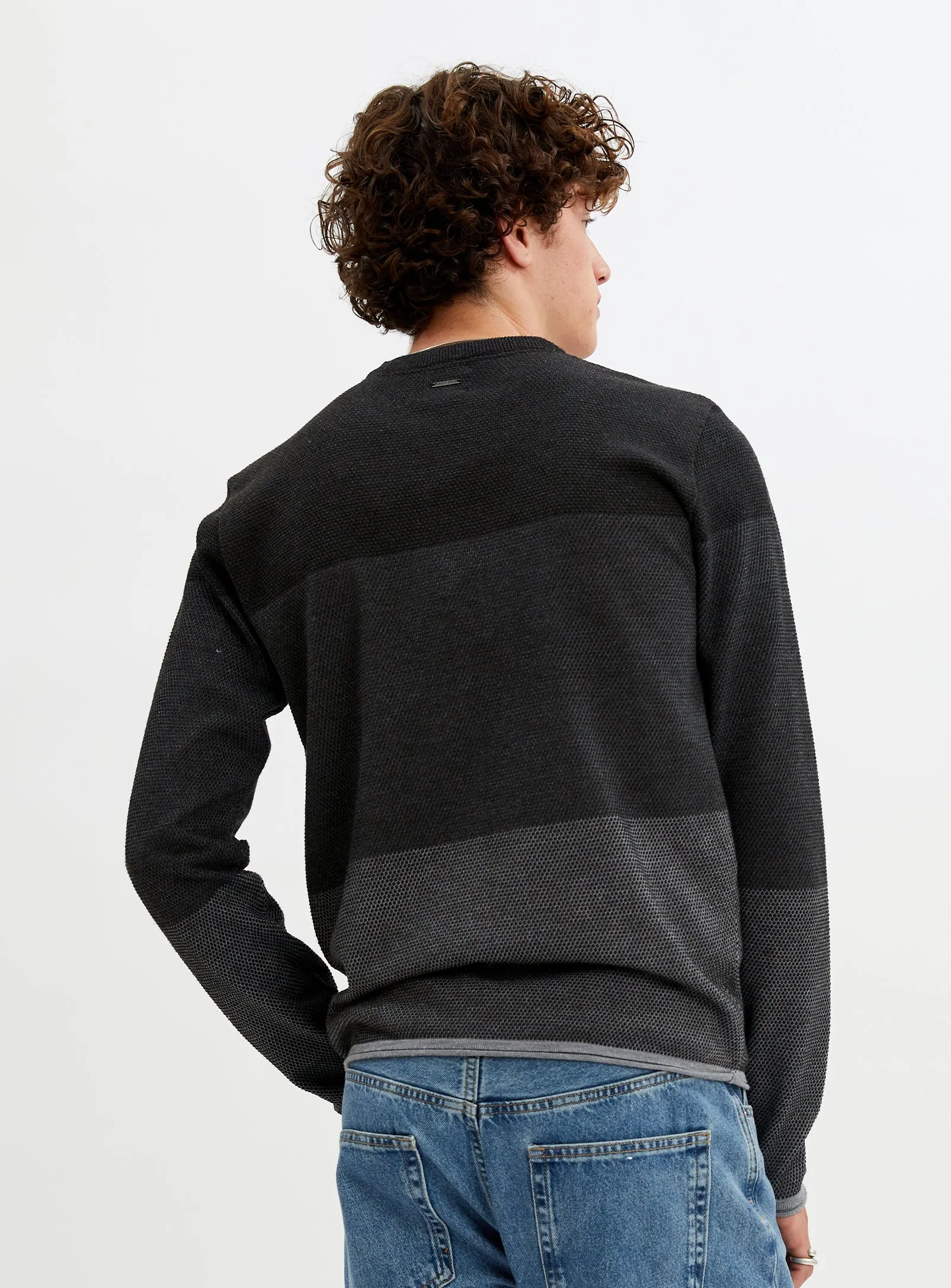 Fine Gauge Stripe Sweater - Sol - Chandail Fin Ray