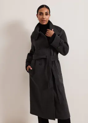 Spacious Cement Oversized Coat