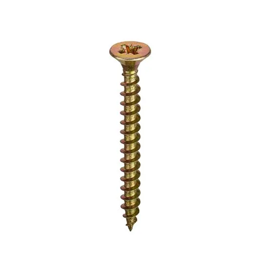 General Purpose Chippy Woodscrews Pozi Countersunk Head ZYP CE - 4.5mm x 50mm - Box of 200