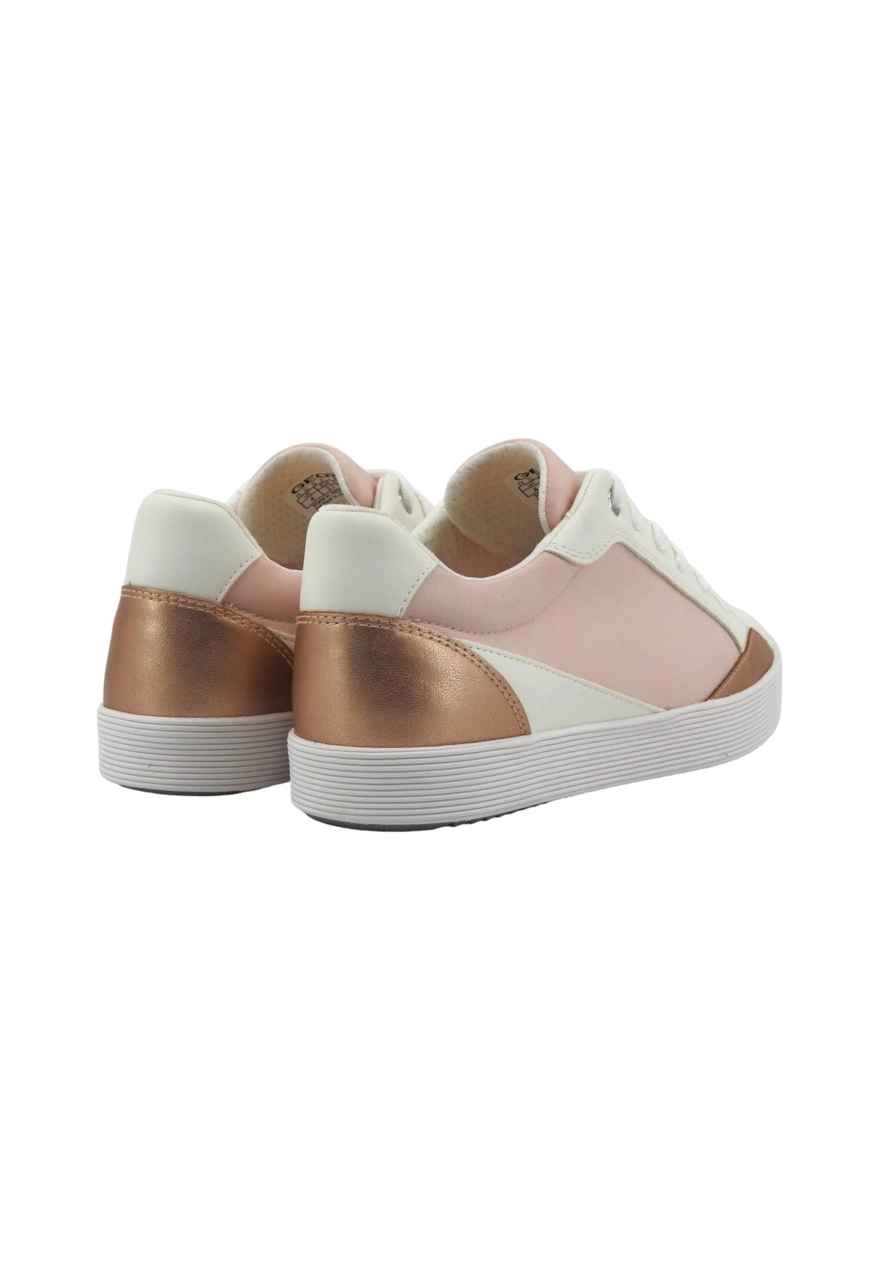 GEOX Blomiee Rose Optic White Sneaker for Women D456HE0FU54C8105.