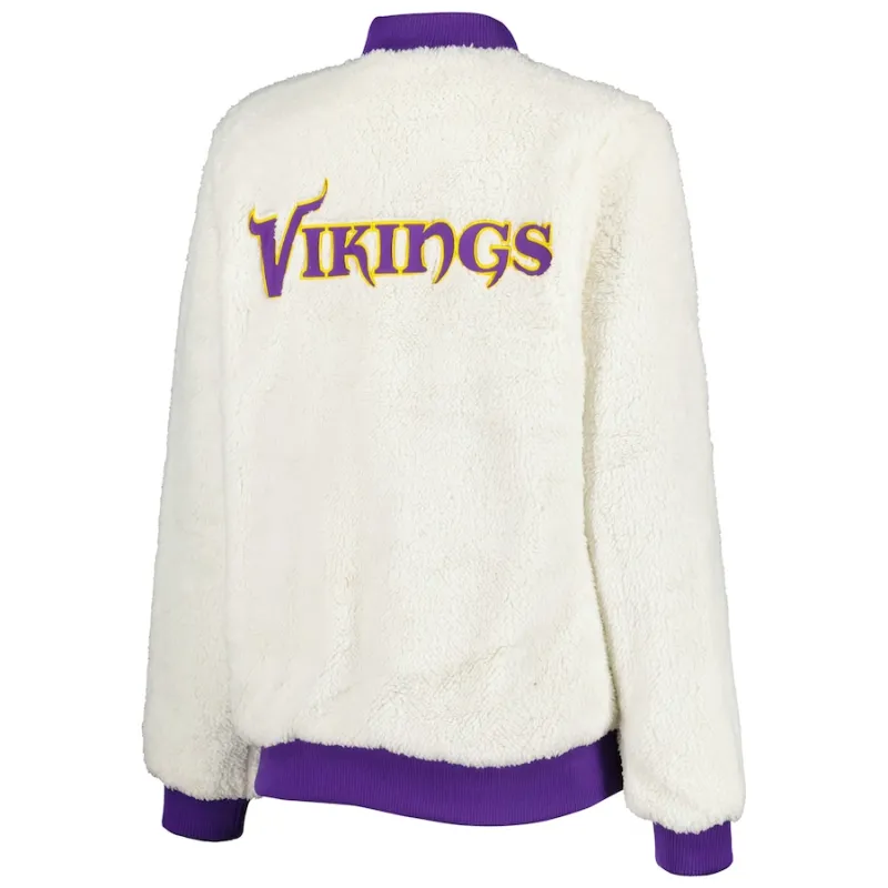 Gideon Minnesota Vikings Sherpa Bomber Jacket