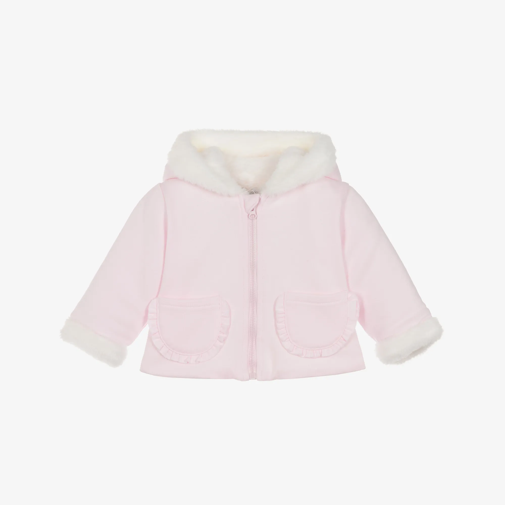 Girls Hooded Cotton Pram Coat