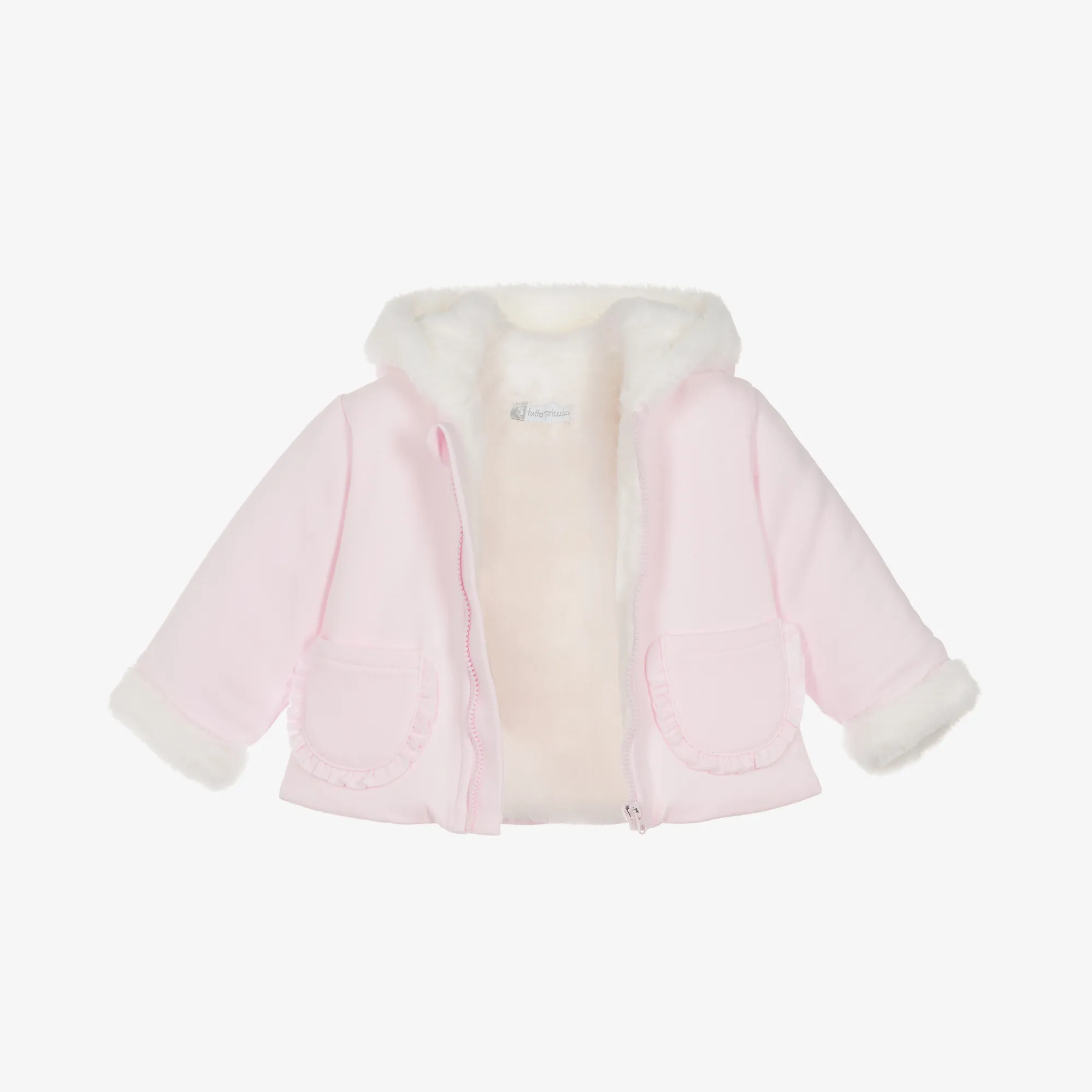 Girls Hooded Cotton Pram Coat