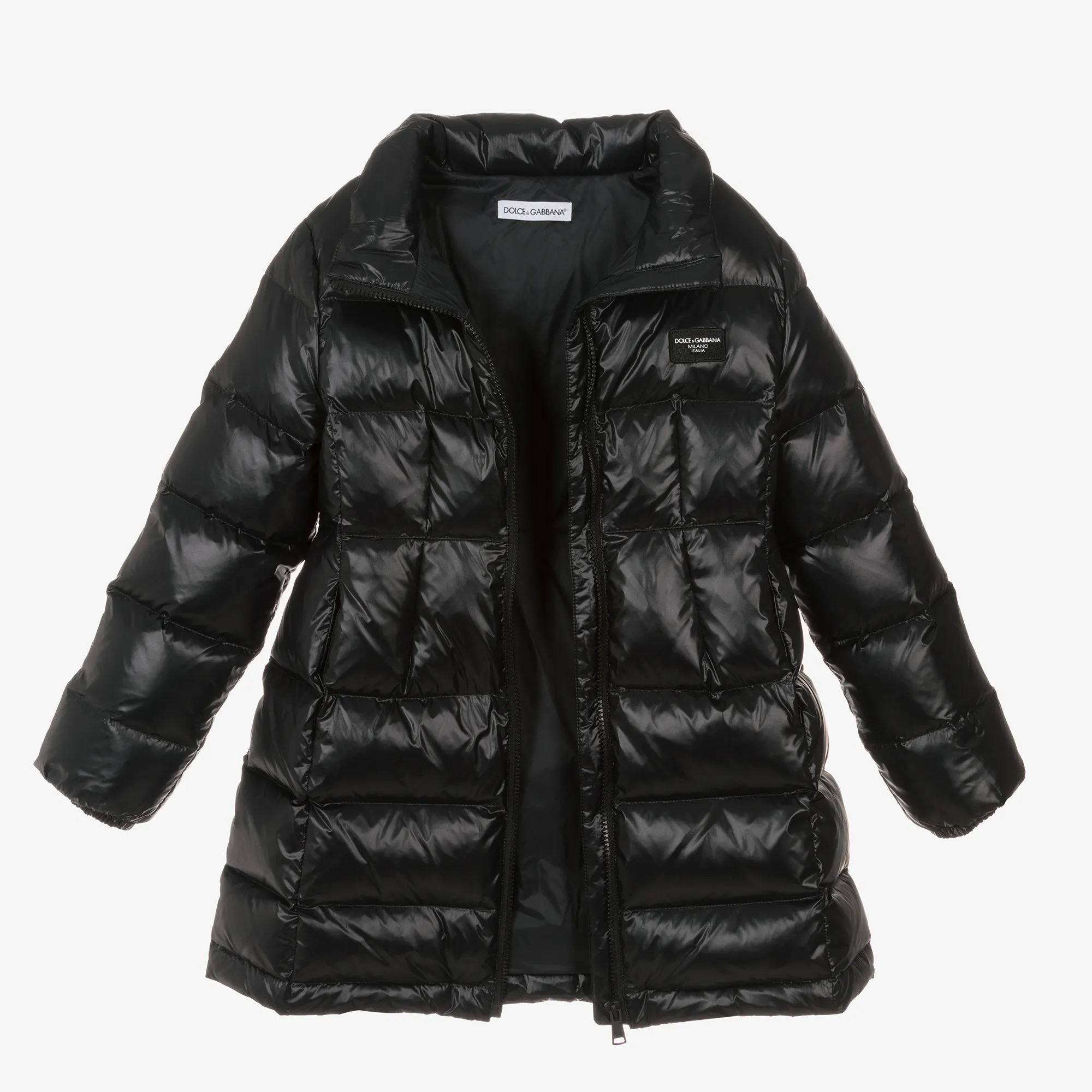 Girls' Jacket - Black Puffer Coat for Kids