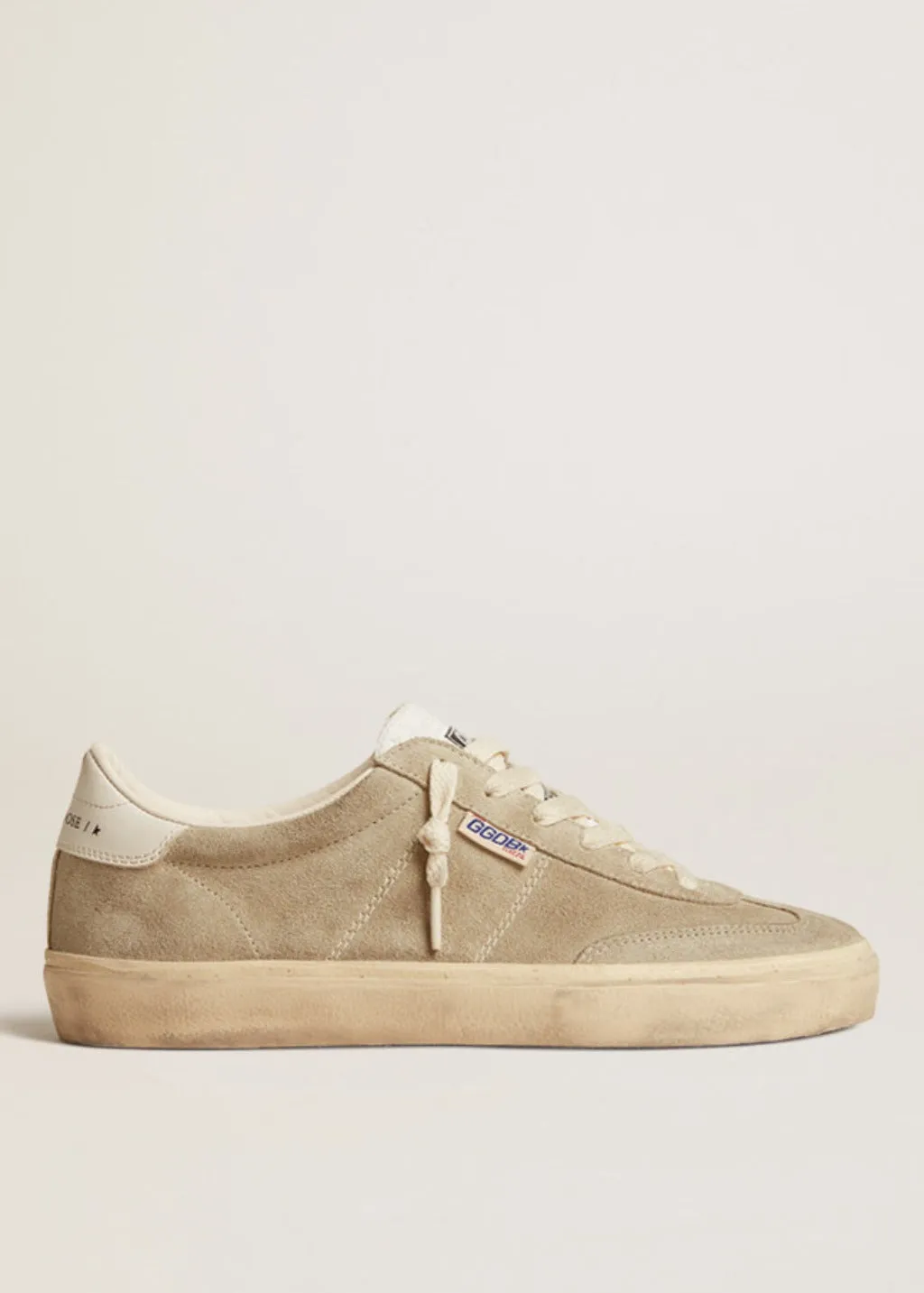 Stylish Taupe Soul-Star Suede Sneaker by Golden Goose