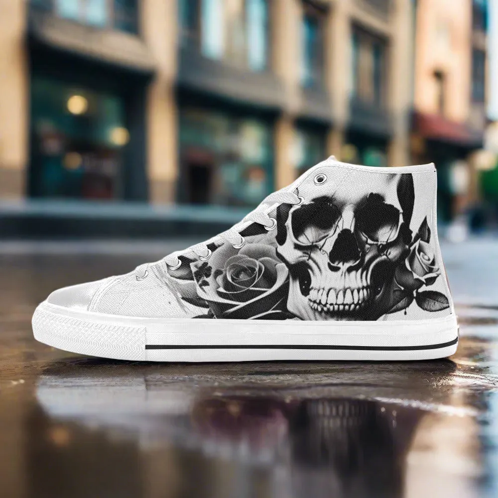 Gray Skull & Roses Women