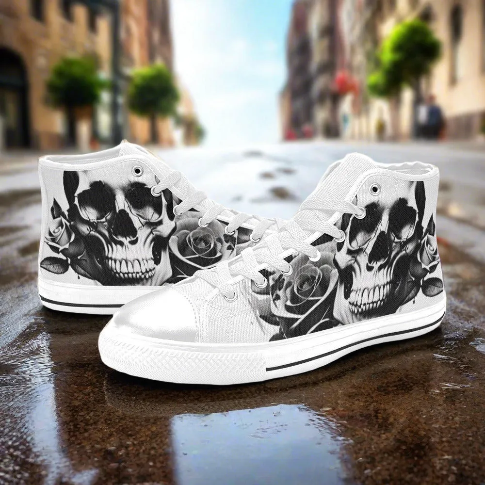 Gray Skull & Roses Women