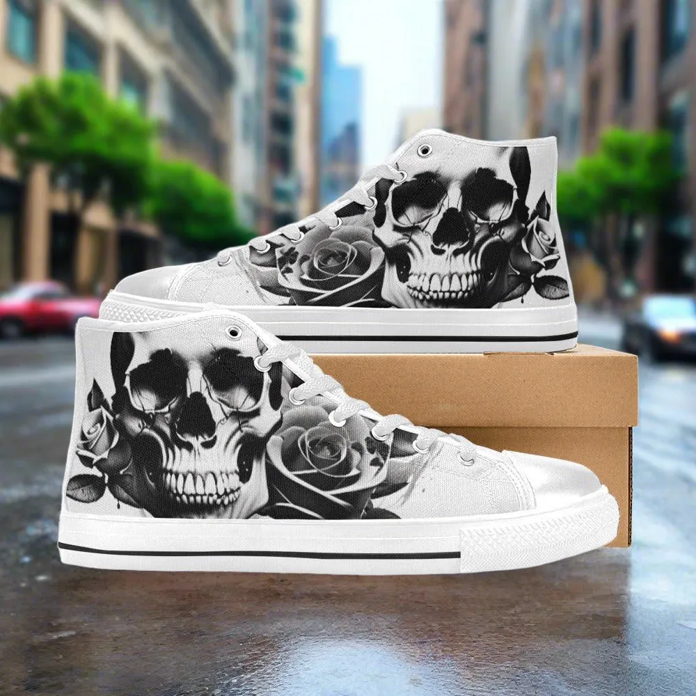 Gray Skull & Roses Women