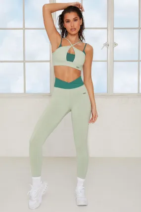 Green High Waist Leggings