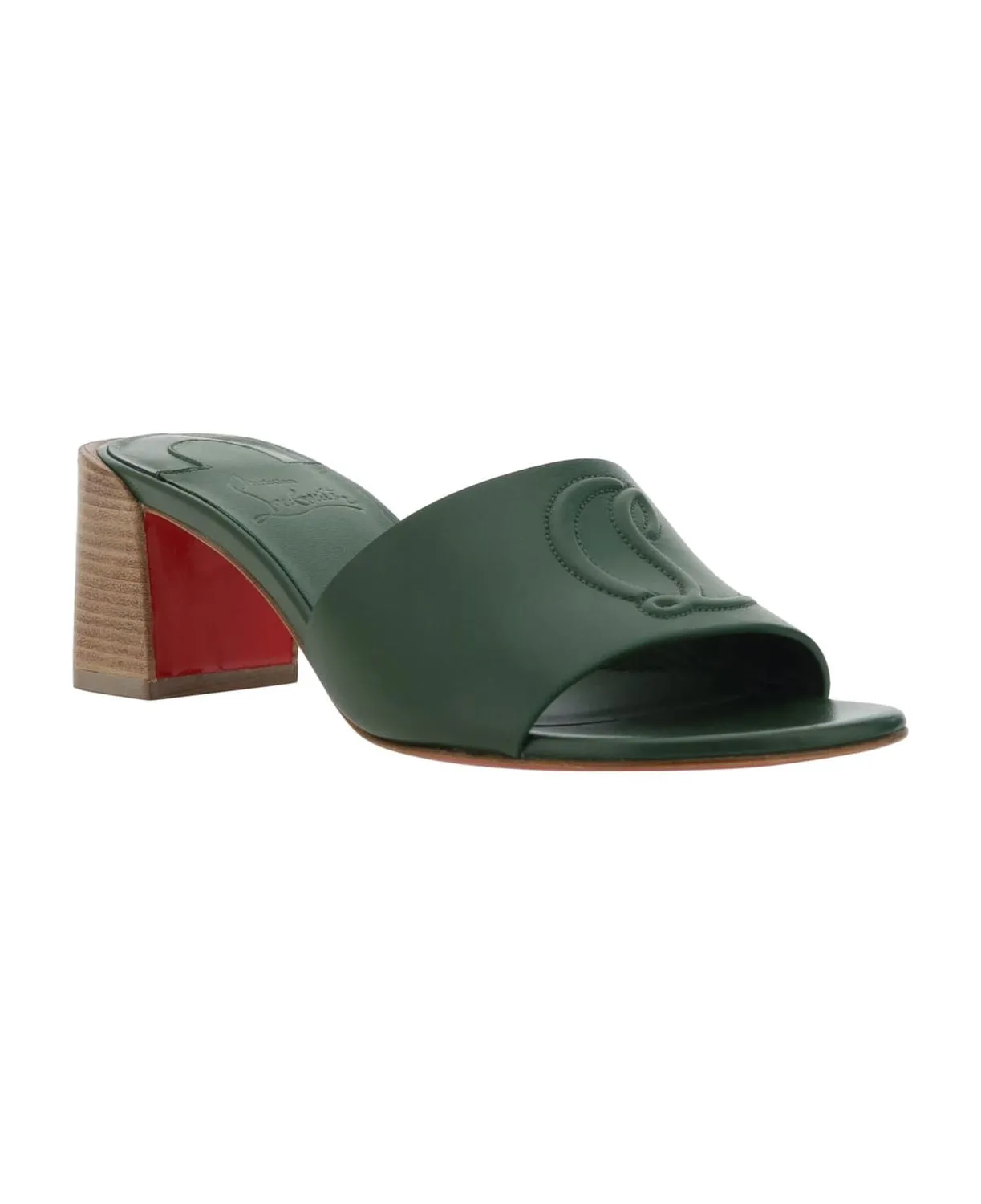 Green Leather Women's Sandals by CHRISTIAN LOUBOUTIN