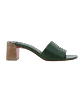 Green Leather Women's Sandals by CHRISTIAN LOUBOUTIN