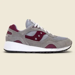 Grey Burgundy Shadow 6000 Sneaker.