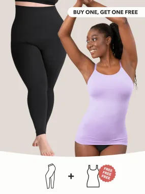 High-Waisted Shaping Leggings: Buy 1 Get 1 Free with Shaper Cami